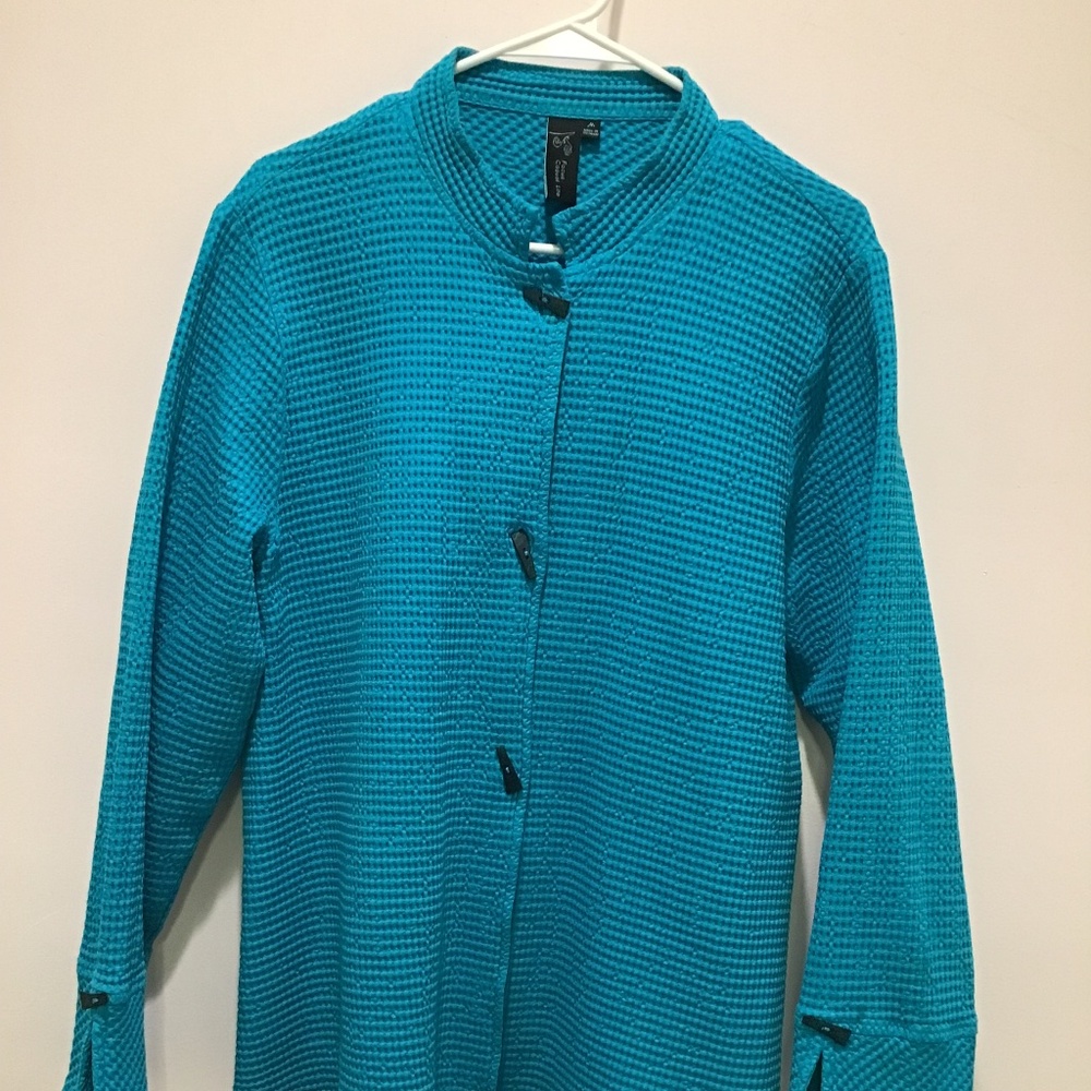 Turquoise Oversized Jacket